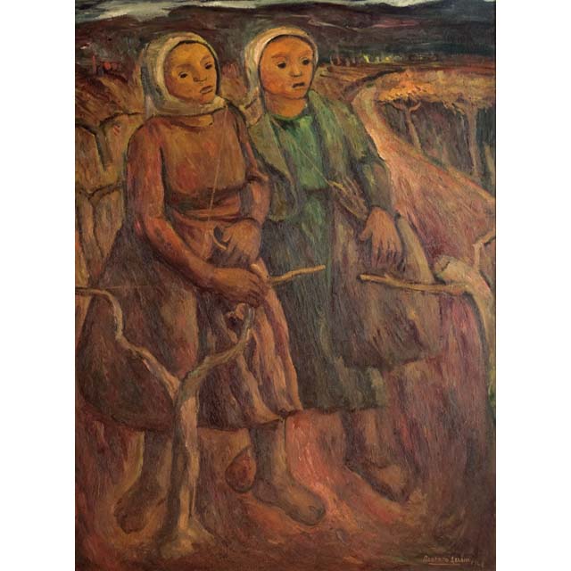 Mujeres trabajando en la viña